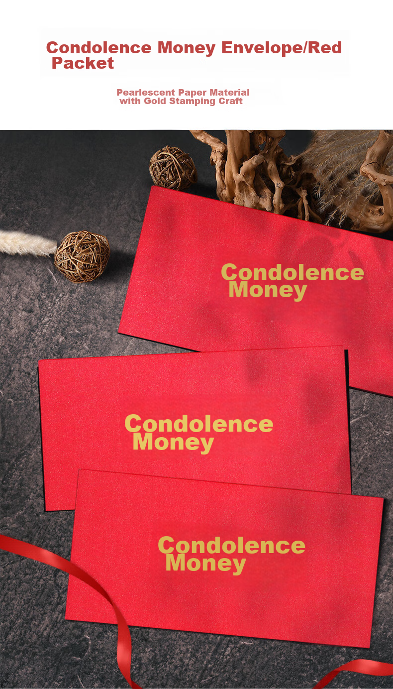 Befon Red Envelopes for Mid-Autumn Festival And National Day, Simple Elegant High-Quality Invitation Cards And Greeting Cards for Weddings, Red Envelopes for Boys And Girls, Linen Texture Envelopes, Set of 6, 8020 1