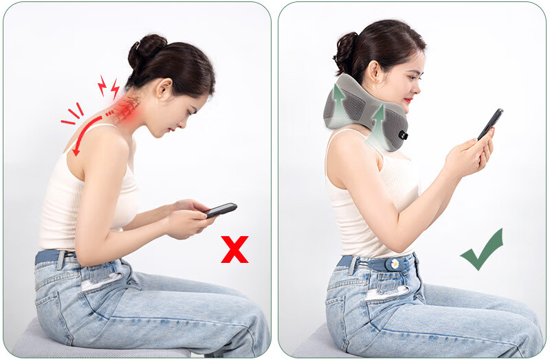 Yuzhaolin U-Shaped Travel Neck Pillow Cervical Pillow for Neck Support Car Headrest Office Nap Cushion 3
