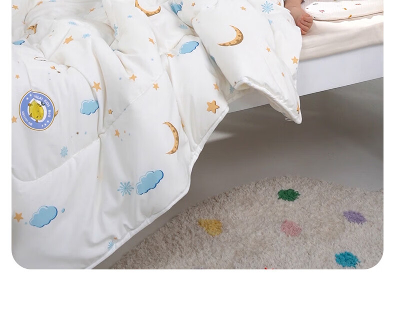 Luolaikids Quilt, Infant Class A Antibacterial Soybean Warm Winter Comforter, Kindergarten Blanket 150*215 13