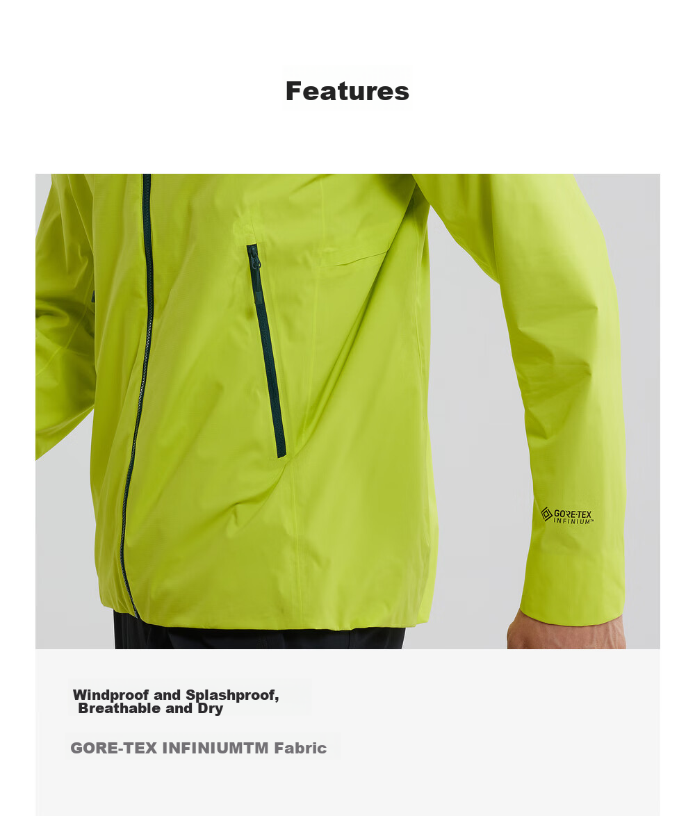 KAILAS Kailas Thunderbird LT Softshell Jacket Men GTX 2L Lightweight Breathable Windproof Hooded Spring Outdoor Jacket Men 5