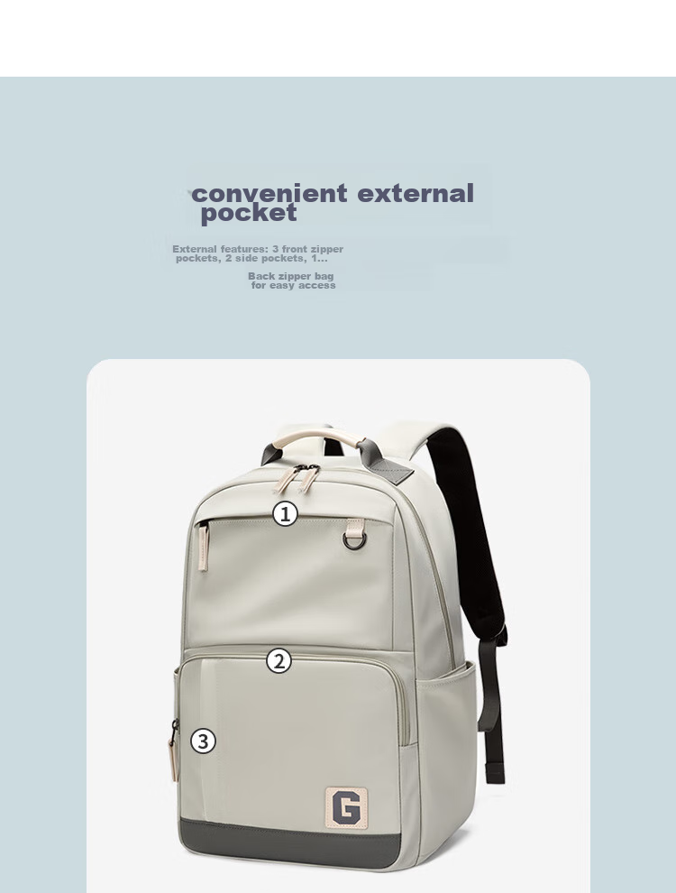 GOLF Backpack for Men And Women, Casual 15.6-Inch Laptop Bag for Middle School, High School And College Students, Travel Backpack 11