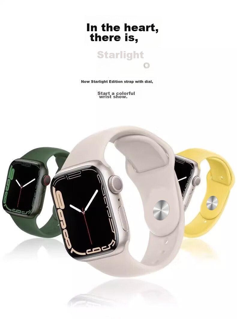 WITGOER Silicone Watch Band Compatible with Apple Watch Series 11/10/9/8/7, Sports IWatch 6/SE/Ultra2 for Men And Wome 4