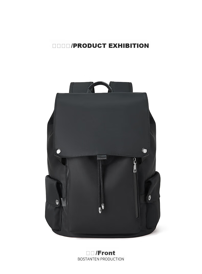 BOSTANTEN Men's Backpack, Student Bookbag, Trendy Business Travel Bag, Large Capacity Laptop Bag 7