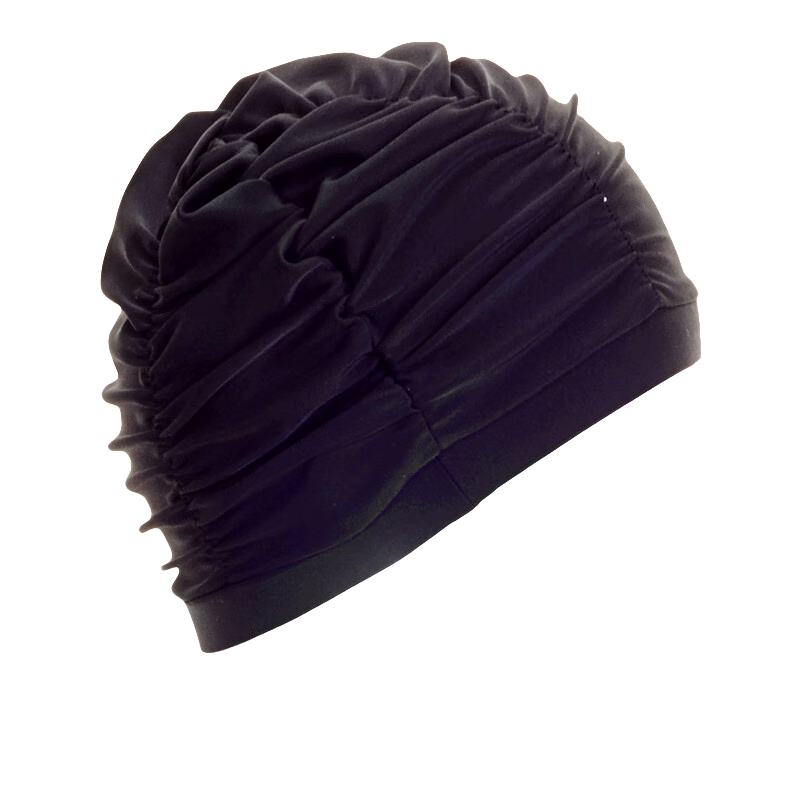 Sanqi Swimming Cap for Women, Long Hair Ear Protection, Comfortable And Stylish Adult Swim Gear, Hot Spring Accessory, 88800 Black