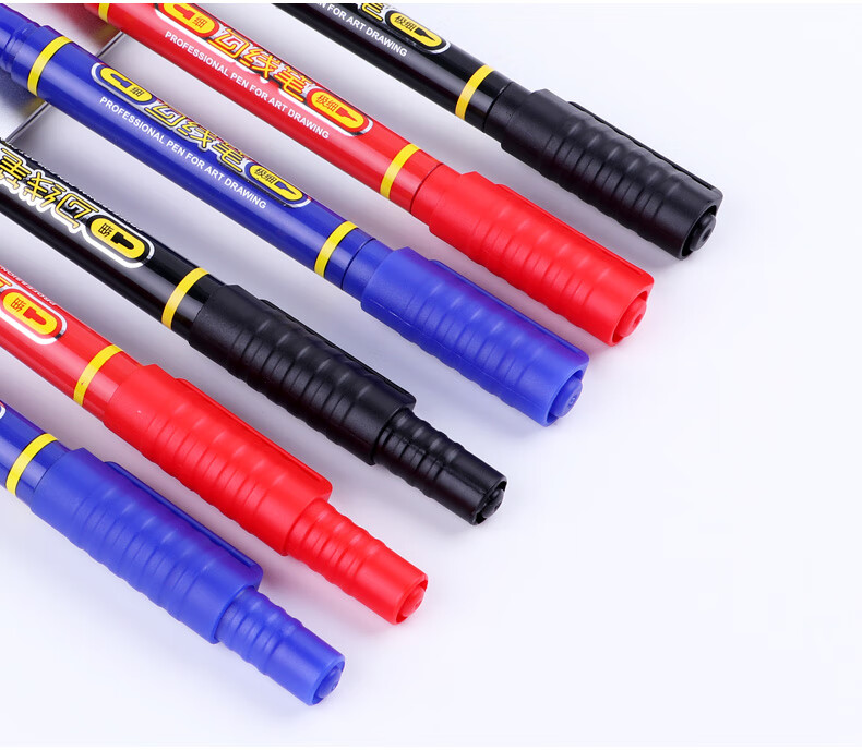 BAOKE MP2906 Double-Ended Water-Based Fine Liner Pen for Art Drawing, Black, 12 Pens/Box 13
