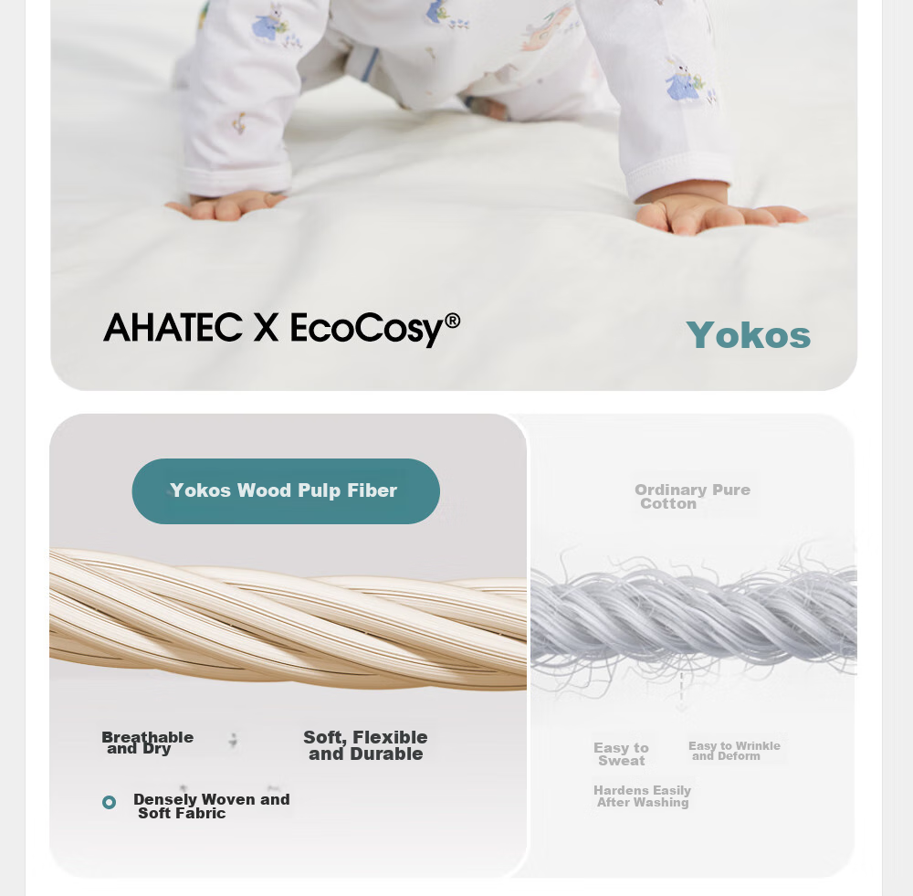 YEEHOO Baby Clothes All-Season Onesie for Boys And Girls, Long-Sleeve Romper, 7A Antibacterial Newborn Clothing 5