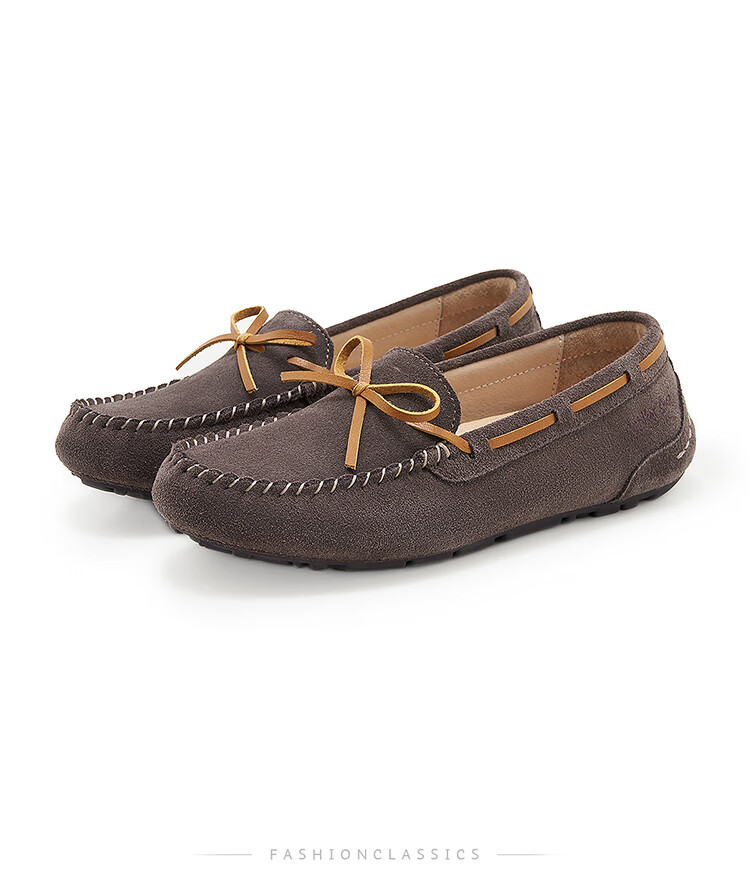 Walker Shop Aokasuo Casual Shoes for Women, Single Shoes, Soft-Soled Loafers for Office, Slip-On Flat Loafers for Women C131016 14