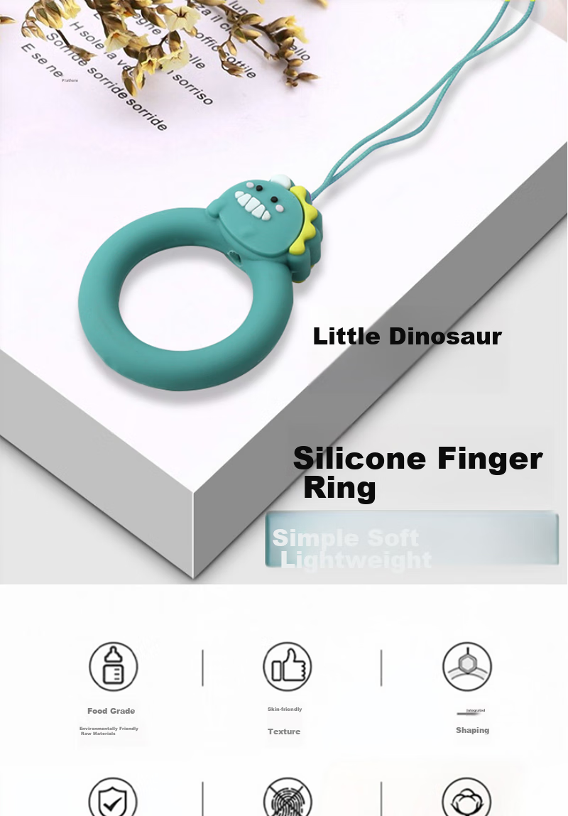 ESCASE [Single Pack] Phone Lanyard Camera Wallet USB Drive Key ID Card Pendant Apple IPhone XR/XS Max Etc. Silicone Soft Small Dragon ES-XR2 Pink 1