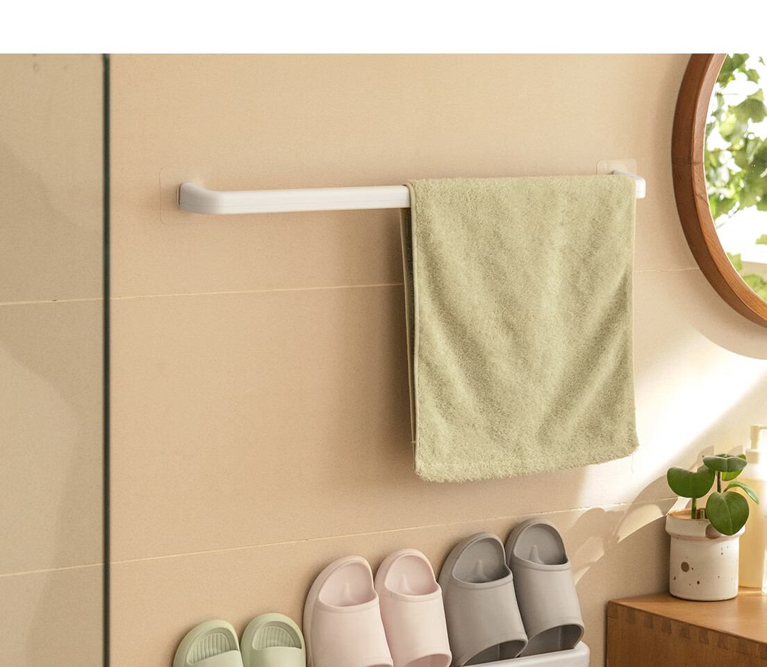 Lanjiaoluo Bathroom Storage Rack, Towel Rack, Shoe Rack, No Drilling Required, Slipper Rack, Bathroom Storage Hanging Rack, Extended Single Unit 5