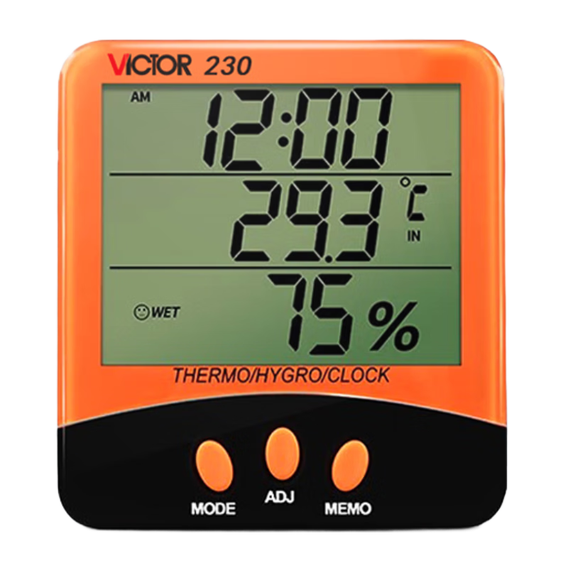 VICTOR Indoor Temperature And Humidity Meter, Home High-Precision Digital Electronic Thermometer with Built-In Sensor VC230