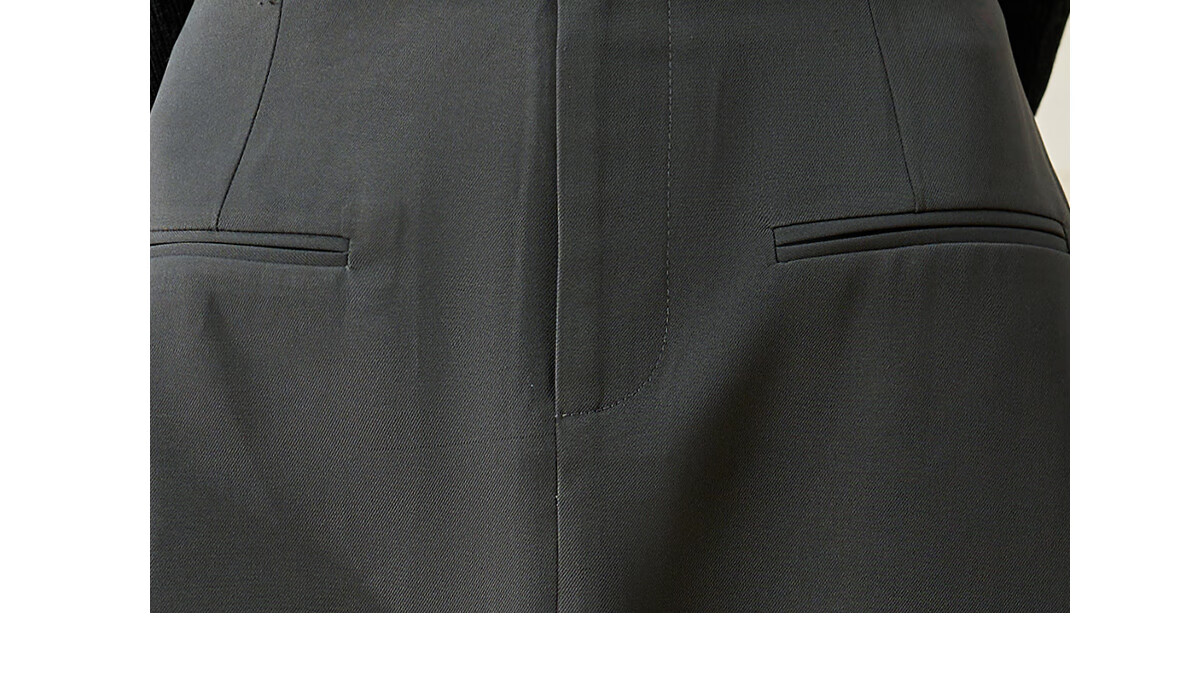 Chushen Spring Autumn Women's High Waist Half-Length Skirt with Double Piping Pocket Design, Elegant Commuter Versatile Simple A-Line Skirt S143B2016 6