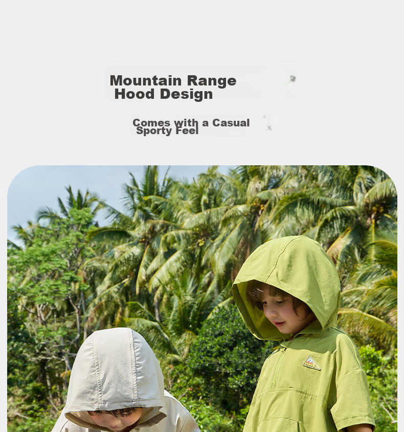 Ciciibear Boys' Summer Outfit Set, Cool Outdoor Children's Hooded Workwear, Baby 5