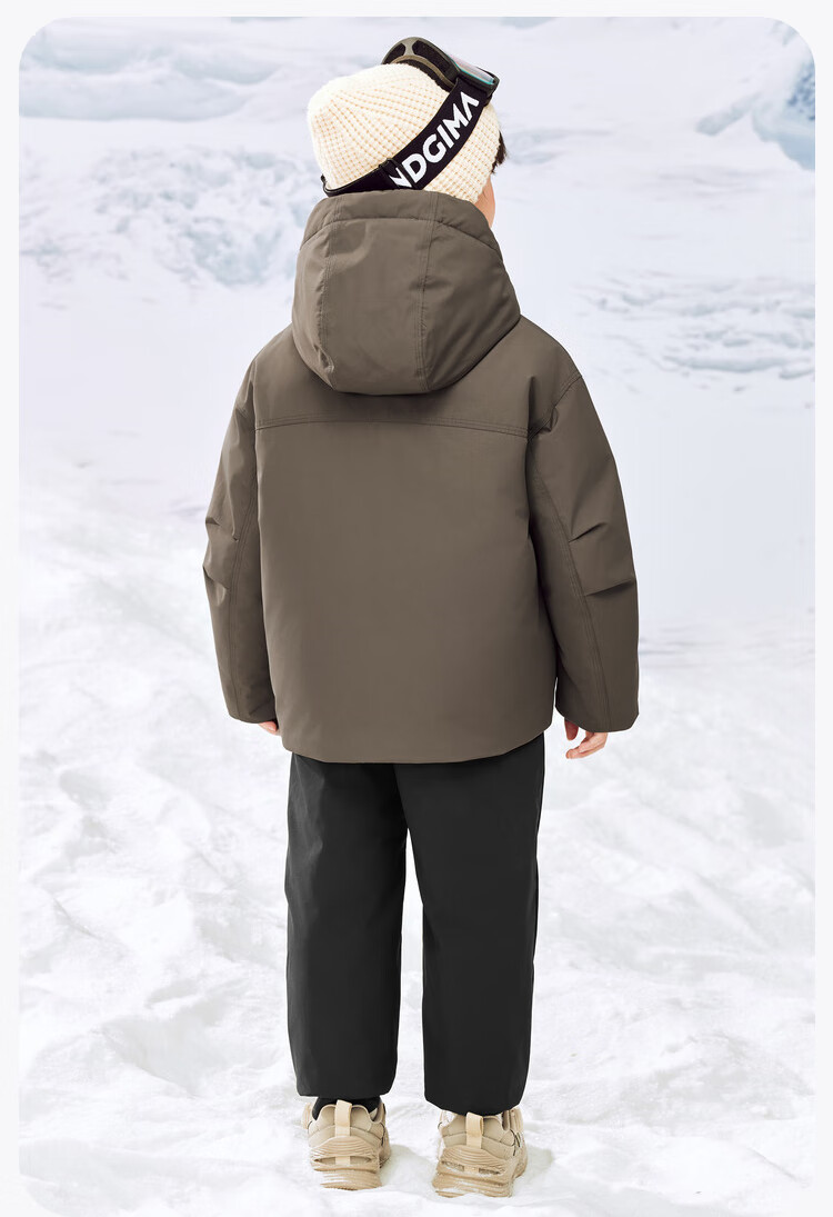 Minibala [Triple Protection] New Winter Children's Lightweight Hooded down Jacket, Baby Warm down Coat 3
