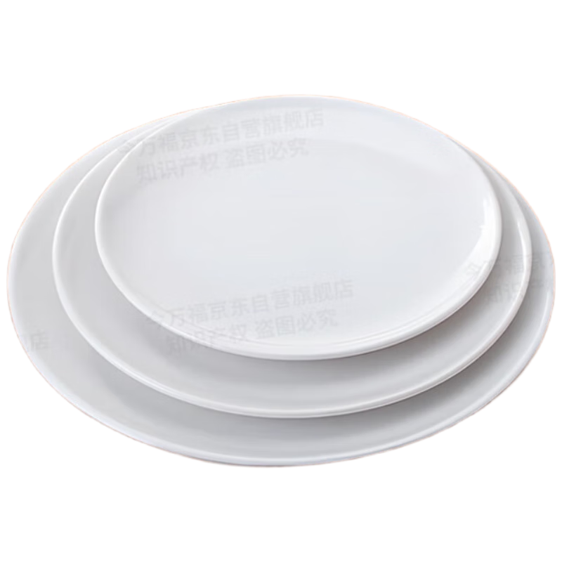 Jinwanfu Commercial Melamine Plate Hotel Tableware 11-Inch Buffet Round Plate for Stir-Frying Rice Noodles And Vegetables