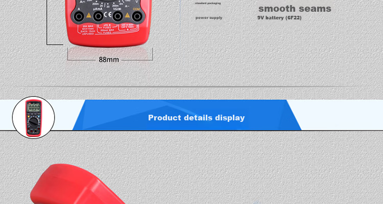UNI-T UT58A Large Digital Multimeter, Universal Meter for Home Use, Electrician's Meter, Multi-Function Meter 16