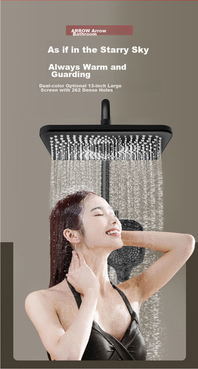ARROW High-Pressure Top Spray Shower Head, Thickened And Enlarged High-Pressure Shower Head AE5031CP 1