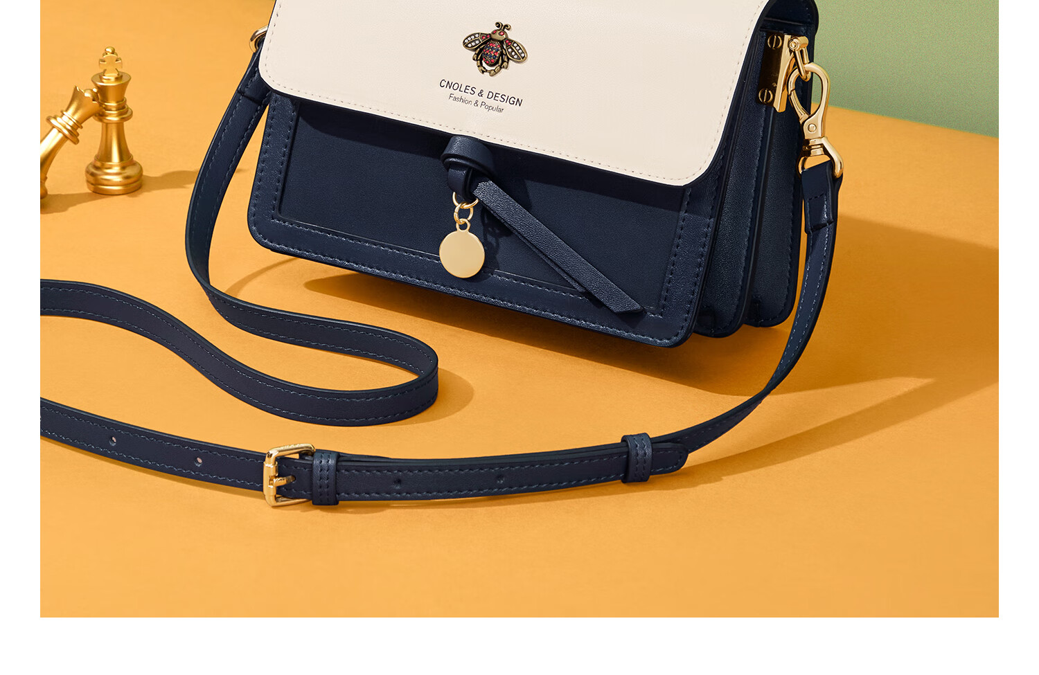 Cnoles Crossbody Bag, Women's Cowhide Shoulder Bag, High-End Commuter Small Square Bag, Valentine's Day Gift for Girlfriend 19