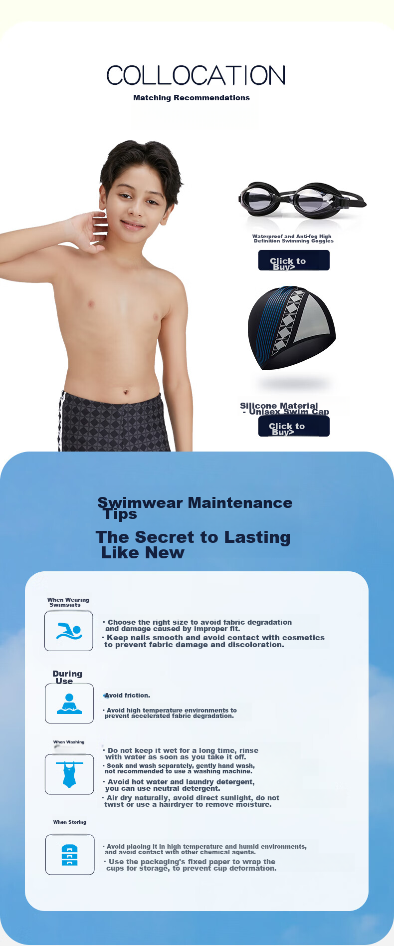 Arena Children's Knee-Length Swim Shorts, Professional Sports Quick-Dry Two-Piece Swimsuit for Older Boys, JMF5015 Black 130 5