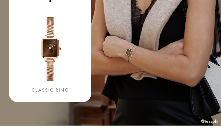 DanielWellington DW Necklace for Women, Starlight Tennis Moonlight Silver Collarbone Chain DW389 Birthday Gift for Girls 10