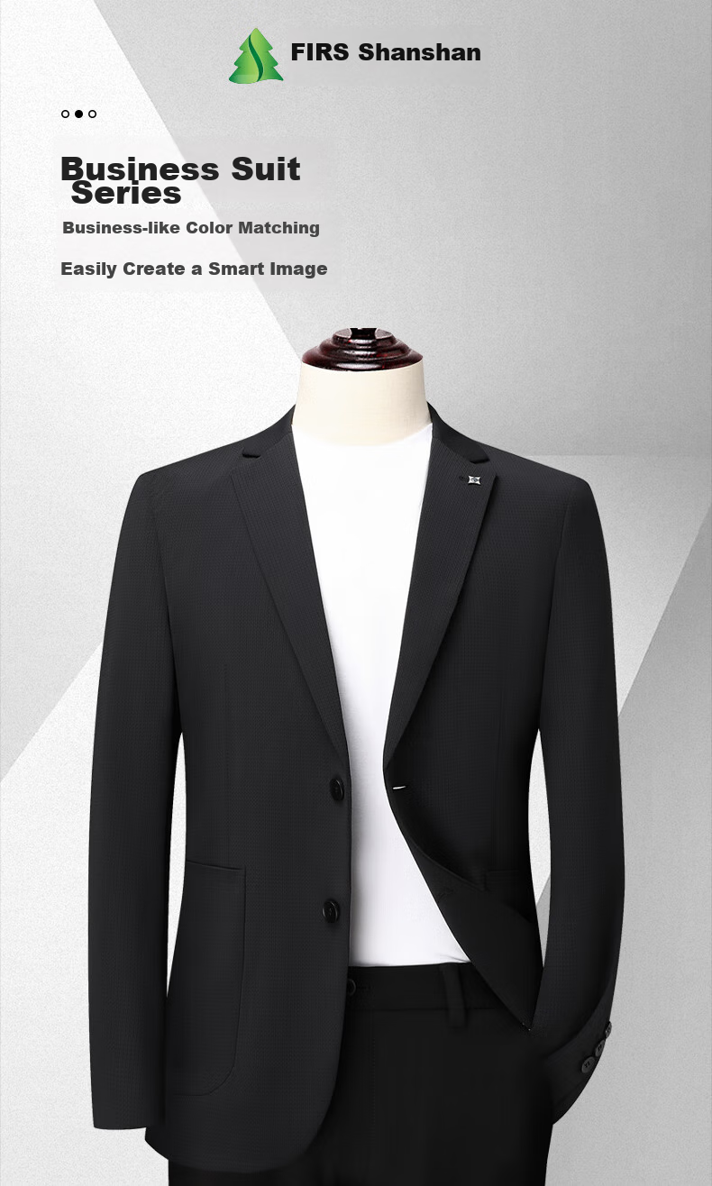 FIRS Anti-Wrinkle Non-Iron Men's Four-Season Business Casual Suit Jacket Professional Workwear Outerwear 1