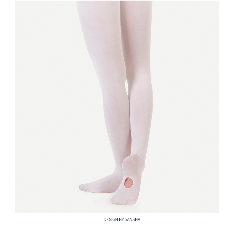 Sansha Ballet Dance Stockings for Adult Women, Footed Stockings, Open-Toe Silk Stockings for Dance Performances, Large Stockings T88 Black 6