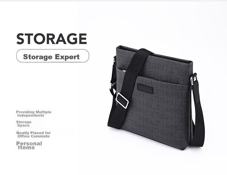 MashaLanti Business Shoulder Crossbody Bag, Portable Men's Bag, Casual Large-Capacity Small Square Bag for Men, Father's Day Gift for Husband 6