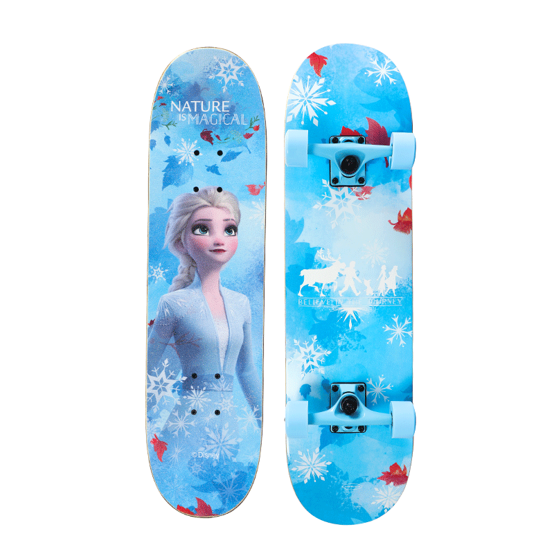 Disney Disney Children's Skateboard, Double-Warped Board, Adult Four-Wheel Skateboard, Youth Skateboard