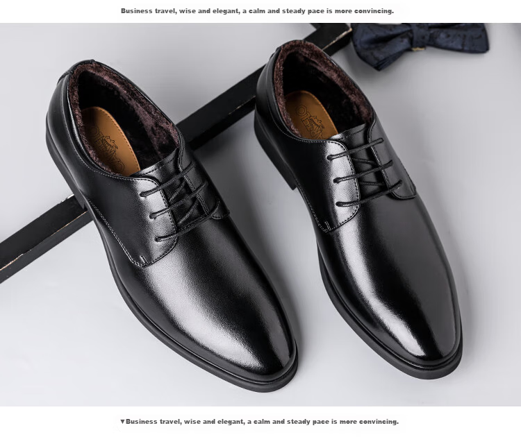 CARTELO Suede Leather Shoes for Men, Business Low-Top Formal Shoes, Men's Professional Office Leather Shoes 9273 Black Size 40 18
