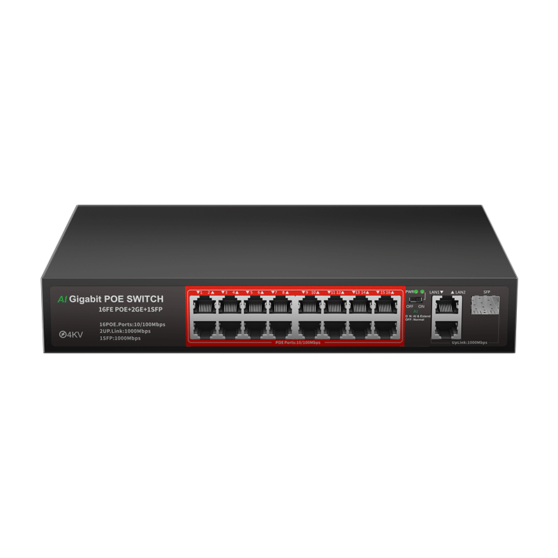 KeepLINK KP-9000 Full Gigabit 24-Port Switch, Enterprise And Network Splitter, Engineering Project Diverter/Unit