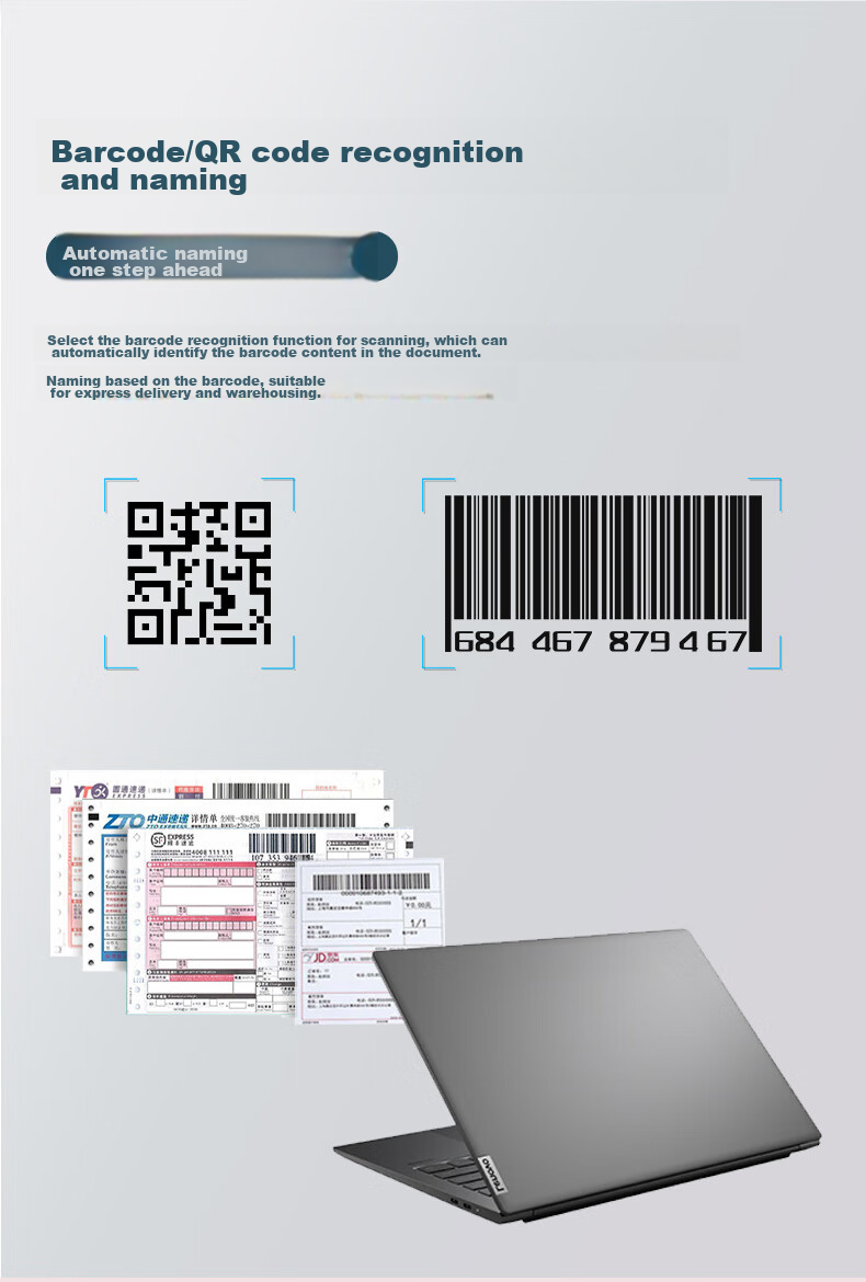 Lianxiang (Lenovo) Scanner, High-Speed Document Camera, Continuous Scanning, High-Speed Office Use, Document Scanning Upgraded to 20 Million Pixels, A4 Soft Base Portable, PT1-F1300 11