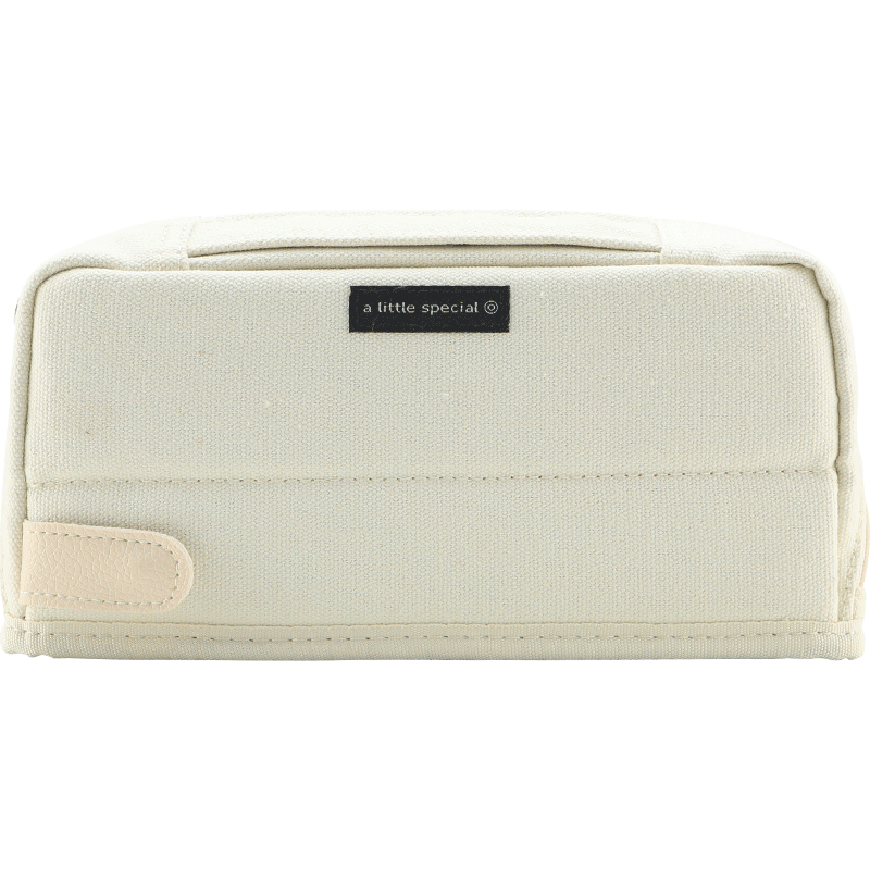 KOKUYO [Best-Selling Product], Yimi Xin Chun Series, Large Capacity High Aesthetic Pencil Case for Middle School Students, Multifunctional Stationery Box Storage Bag, Beige 1 Piece, WSG-PCS133NLY