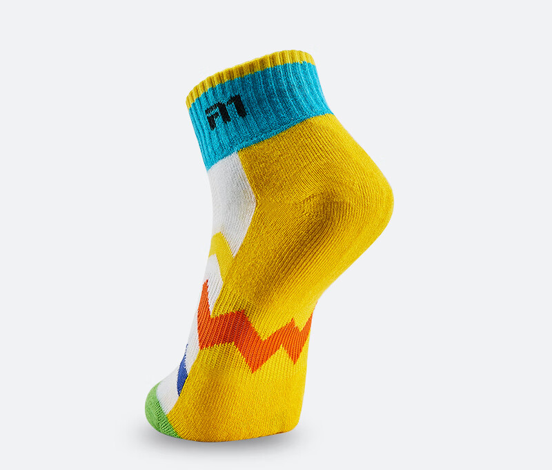 Taan Badminton Socks for Children, Professional Outdoor Sports Socks, Mid-Calf with Terry Bottom, T606 Mixed Colors, Two Pairs Per Pack 9