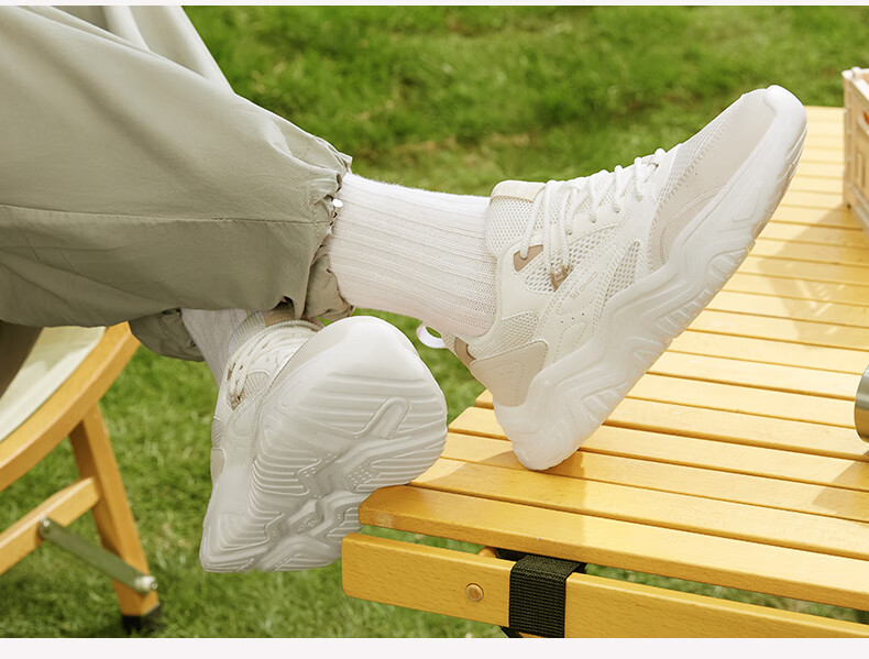 361° Women's Sports Shoes, Spring And Summer Mesh Thick-Soled Heightening Casual Commuter Dad Running Shoes for Women, 682426763F-1 33