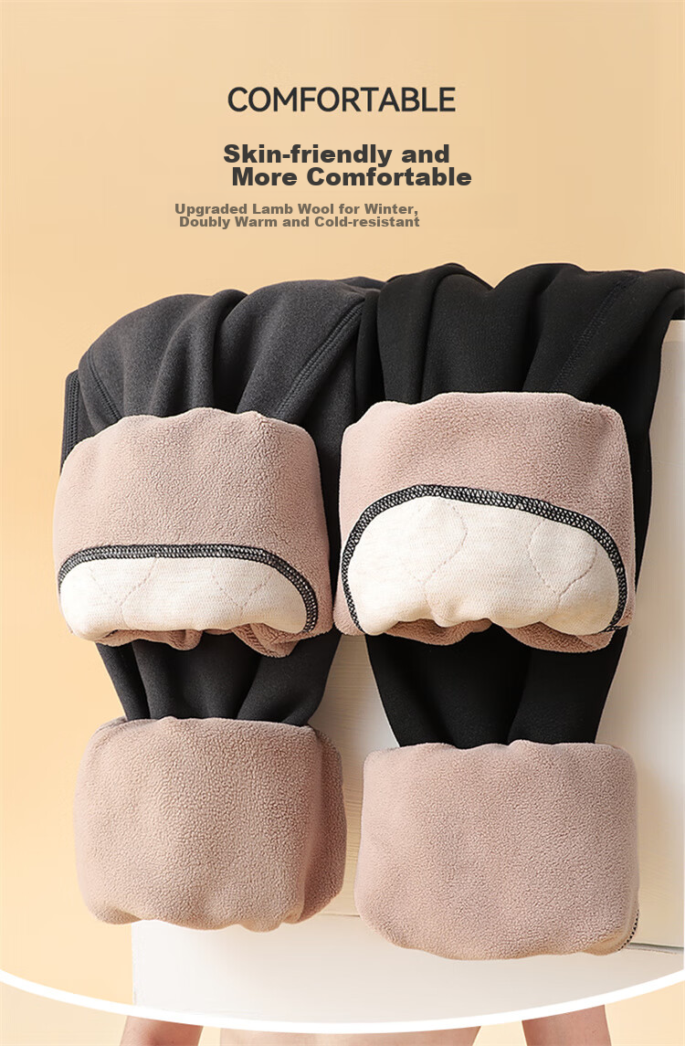 LangSha Men's Thermal Underwear, Thickened And Fleece-Lined, Autumn Pants with Wool And Silk, Knee Protection, Men's Base Layer Pants for Autumn And Winter Seasons 11