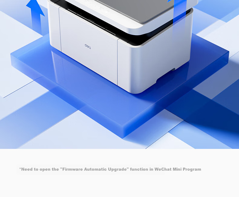 Deli P1020W AI Printer, Black And White Home Office Printer, A4 Student Home Family Error Correction Homework Compatible with Mobile Phones, Wireless Laser Printer, AI Learning 16