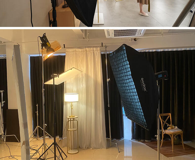 Godox 30x120cm Rectangular Grid Softbox with Bowens Mount Studio Flash Lighting Accessory Detachable Grid Softbox [Official Standard] 8