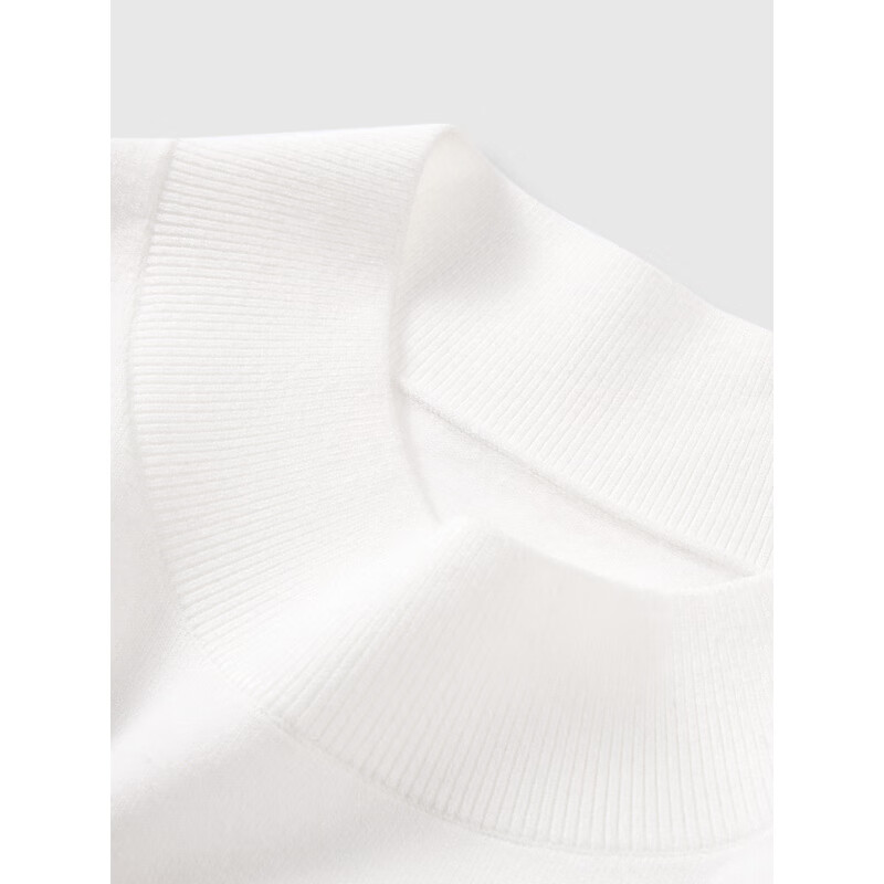 GXG Men's Store Same Style Jacquard Knit Sweater Winter 2024 White 165/S