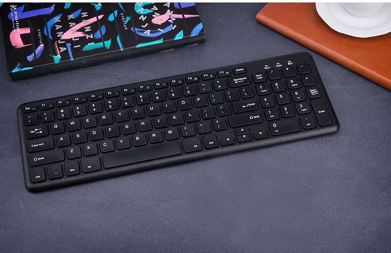 B.O.W Hangshi HW156C Wireless Keyboard, Chocolate Keys, Ultra-Thin Portable Silent Keyboard with 96 Keys, Compatible with Laptops And Desktops, Office Keyboard, Black 7