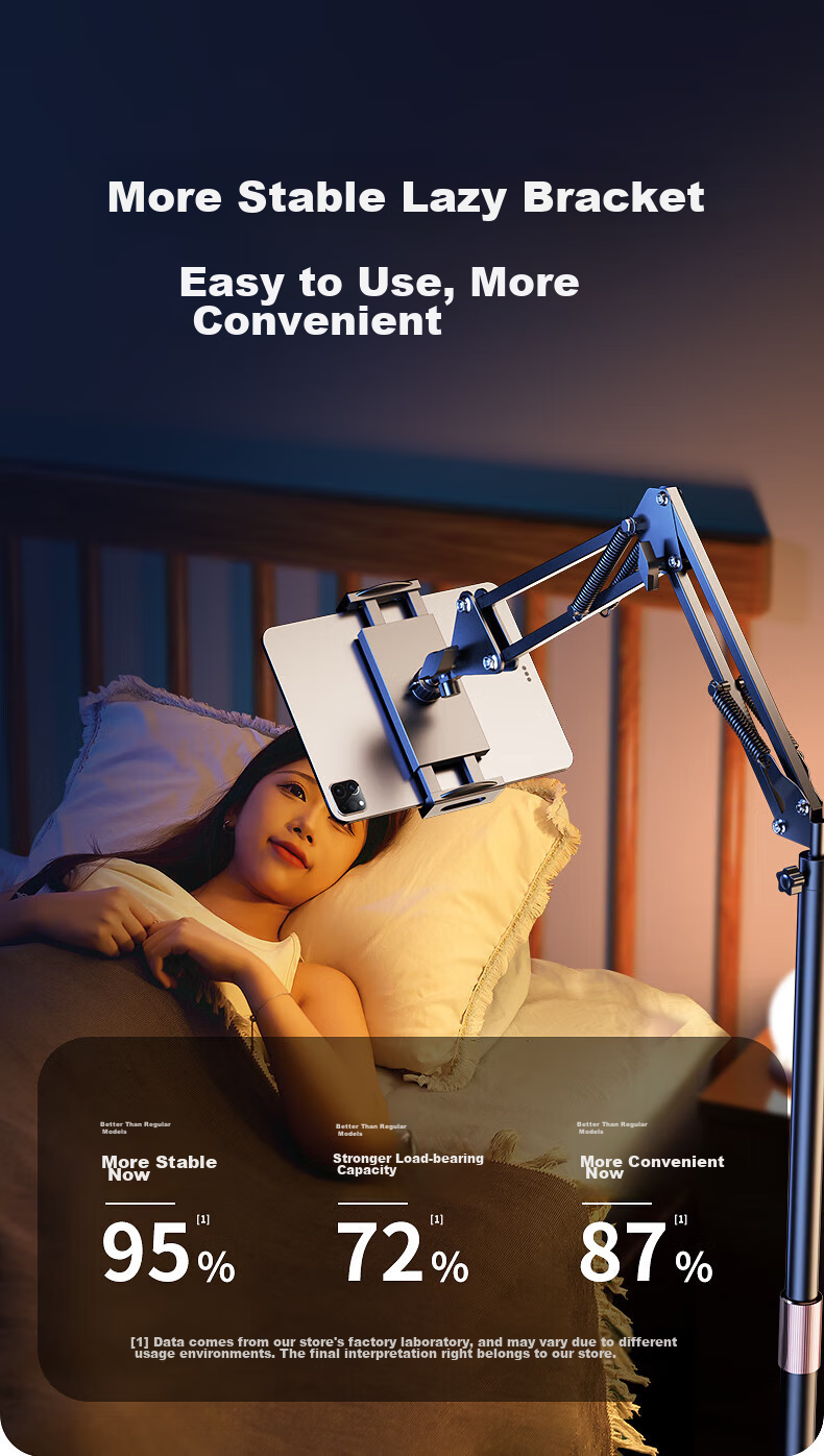 Shuotu Tablet Stand, Floor-Standing IPad And Phone Holder, Lazy Stand, Online Class Piano Stand, TV Binge-Watching Arm Extendable Stand, Live Streaming Overhead Shooting Stand, Postgraduate Entrance Exam Retake Video Recording Equipment 6