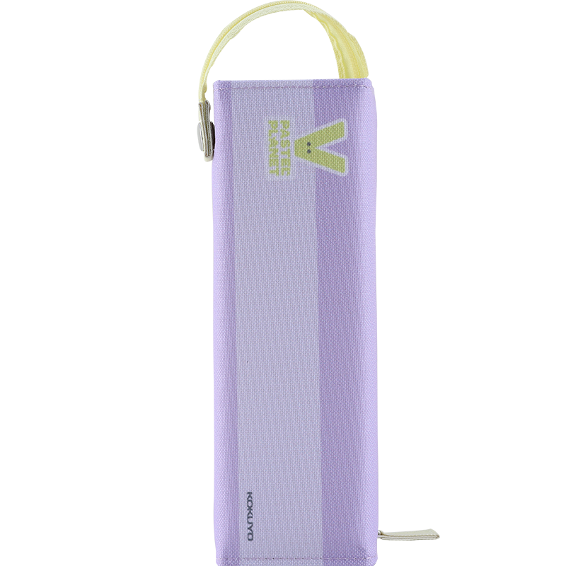 KOKUYO Light-Colored Planet C2-R Pencil Case Large Capacity Pencil Storage Box with Side Pocket, Purple 1 Piece WSG-PCJ23V