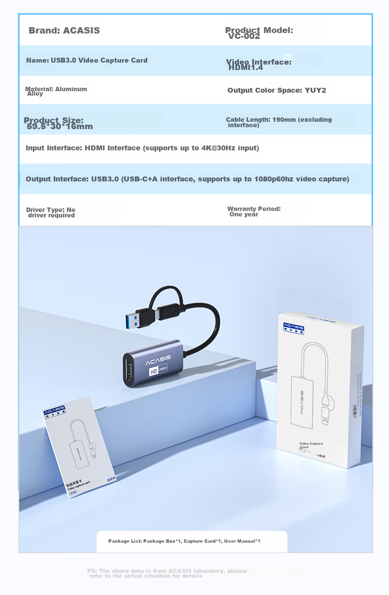 Acasis Video Capture Card for Switch/PS5/Smartphones/Tablets IPad/Cameras, 1080P HD Live Streaming Capture Device MS2130, Game Screen Casting And Recording VC-002 19