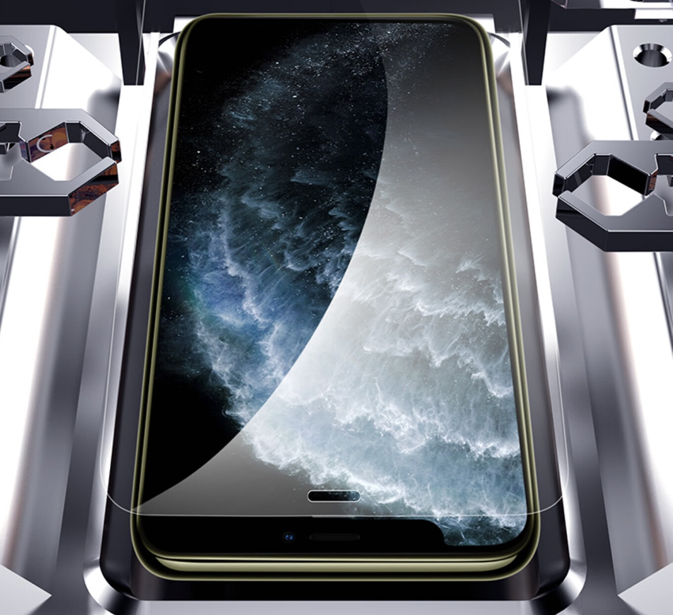 ESCASE Tempered Glass Screen Protector for IPhone 11/XR, High Definition No White Edge Non-Full Coverage Front Glass Film for IPhone 11/XR 10