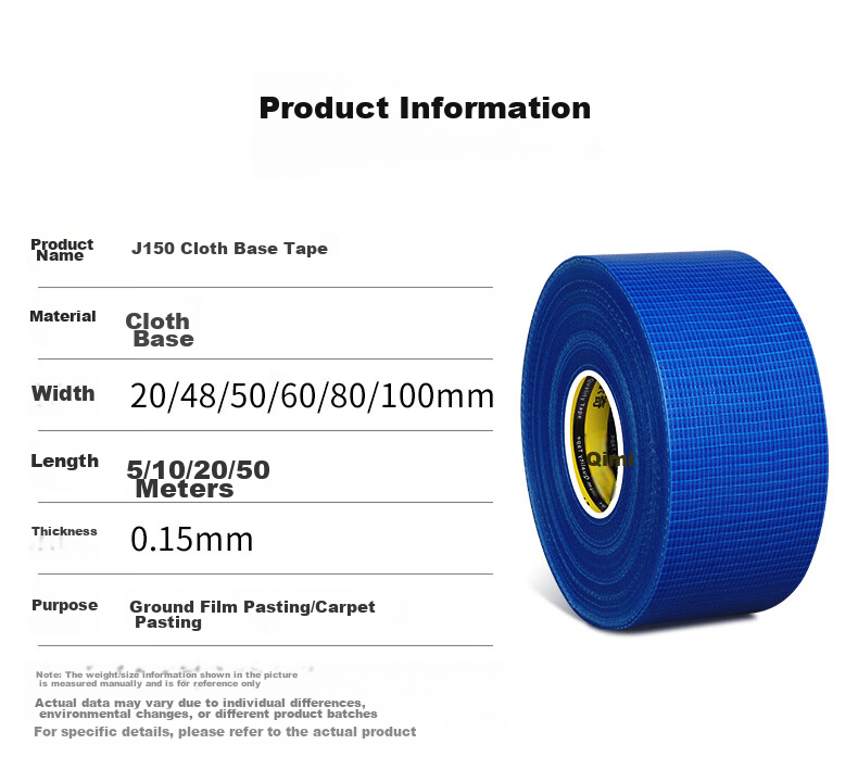 Mileqi Strong Adhesive Baseboard Tape, High Adhesion, Wear-Resistant, Waterproof, Windproof, Single-Sided Floor Covering, Renovation Masking, Carpet Fixing, No Residue Left, Hand-Tearable, Blue - 48mm Wide * 50 Meters [1 Roll] 4
