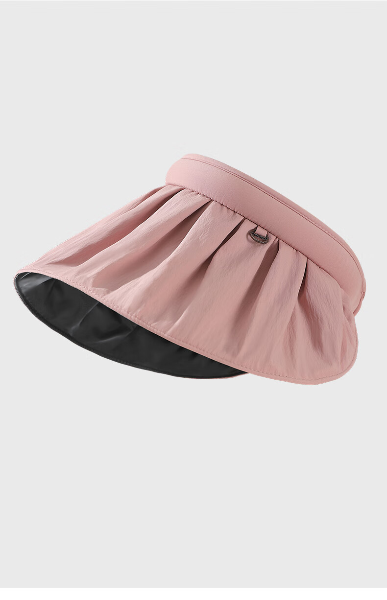 MISSION UV Black Sun Protection Hat for Women, Sun Visor Cap, Shell-Style Visor Hat, Summer Face-Covering UV Protection Wide Brim Hat 15