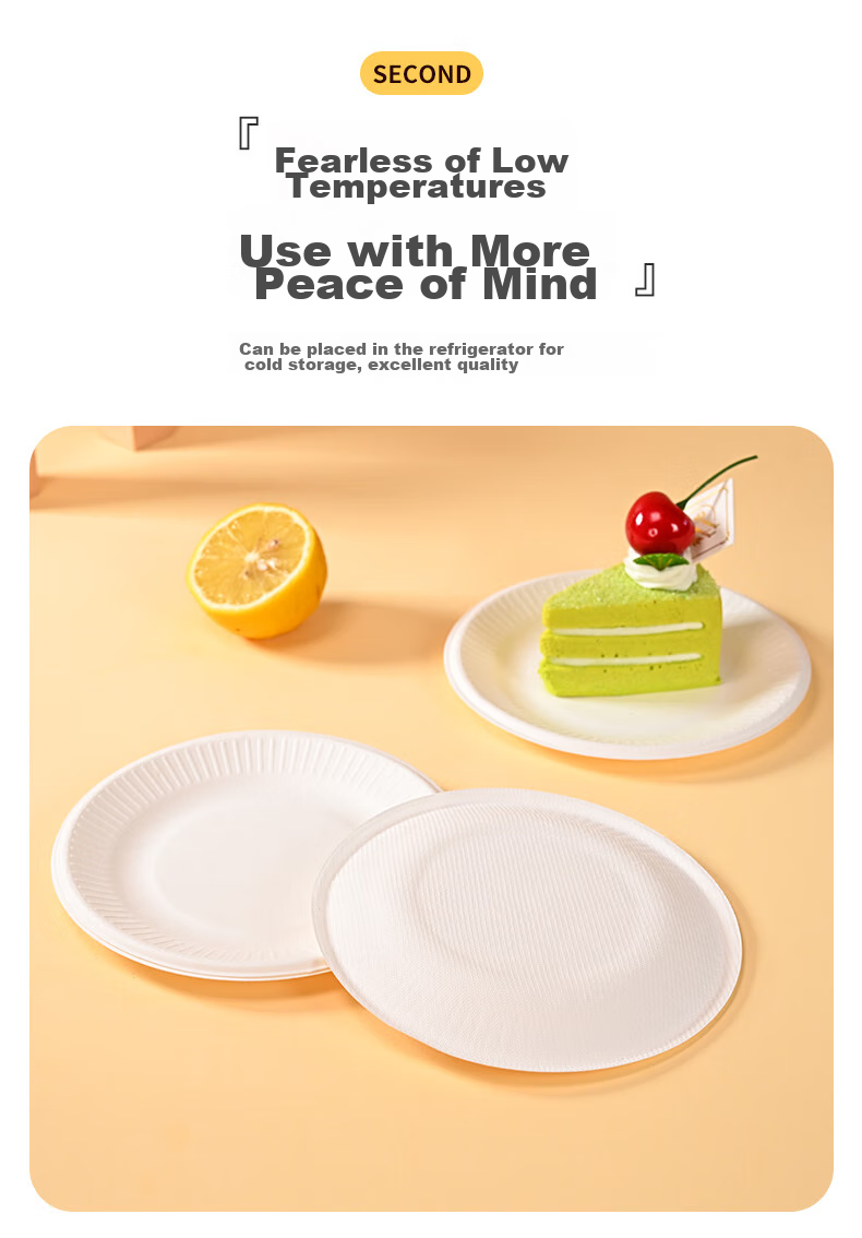 Babike Disposable Paper Plates, Cake Plates, Barbecue Plates, Western-Style Plates, Handmade Art Drawing Paper Plates, 8 Inches, 20 Pieces 4