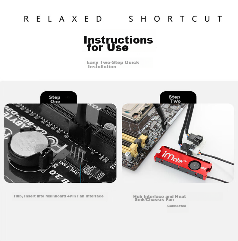 JEYI Desktop Computer Motherboard 4PIN Fan Adapter Cable, Extension Cord, Adapter Cable, FAN11 5
