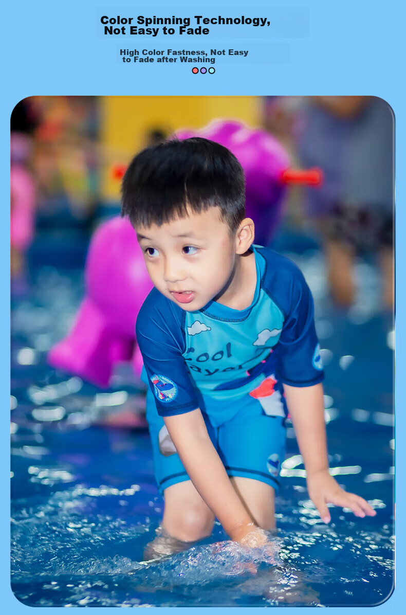 Yuke Children's One-Piece Swimsuit for Boys, Cute Swimwear for Toddlers And Young Boys, Baby Boy Swimming Costume 6