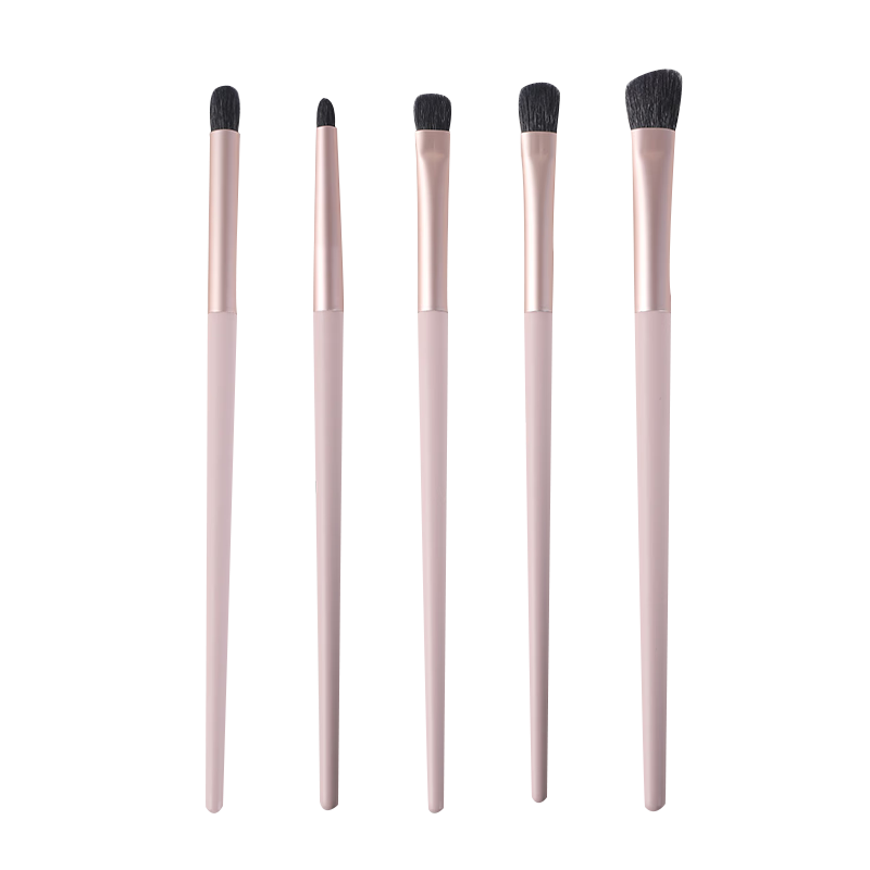 Dongyiyanxuan New Year Gift Set of 5 Wool Eyeshadow Brushes for Eye Details, Blending, Under-Eye Bags, And Concealing