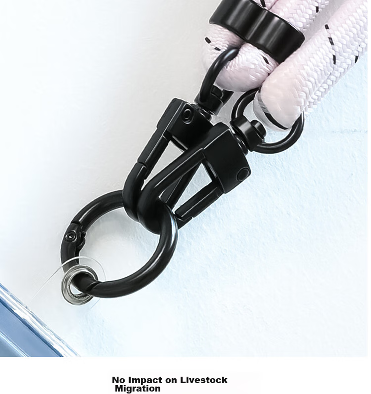 ESCASE Phone Lanyard, Neck Strap, Crossbody, Luminous, Detachable, Adjustable Strap for Outdoor Use, Hiking, Camera Accessory, Anti-Loss, High-End Feel, Light Pink, MPS-L15Pro 9