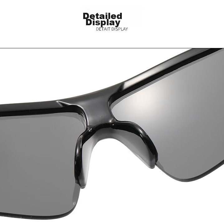 LOVECRAFT Children's 9725 Cycling Glasses - White Frame with Green Lenses for Ages 6-14, Outdoor Sports Goggles, Sun Protection, UV Protectio